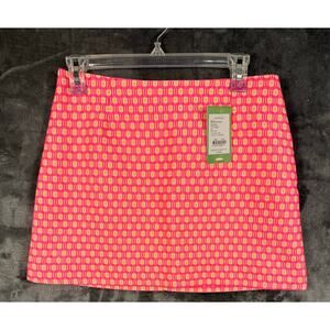 NWT Designer x Lily Pulitzer Tate Skirt in Hotty Pink Geo Jacquard Womens Size 2